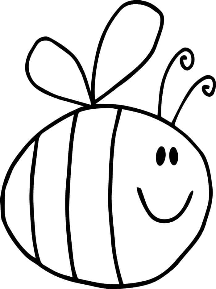 Bee Coloring Pages For Kids