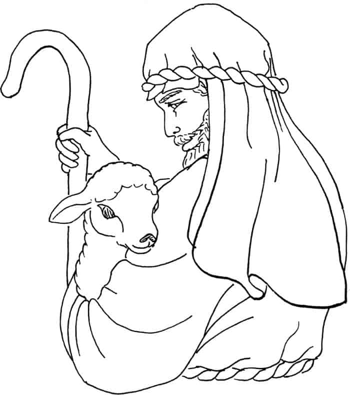 Bible Coloring PagesJacob Shepherding Sheep And Goat Flocks Coloring Pages
