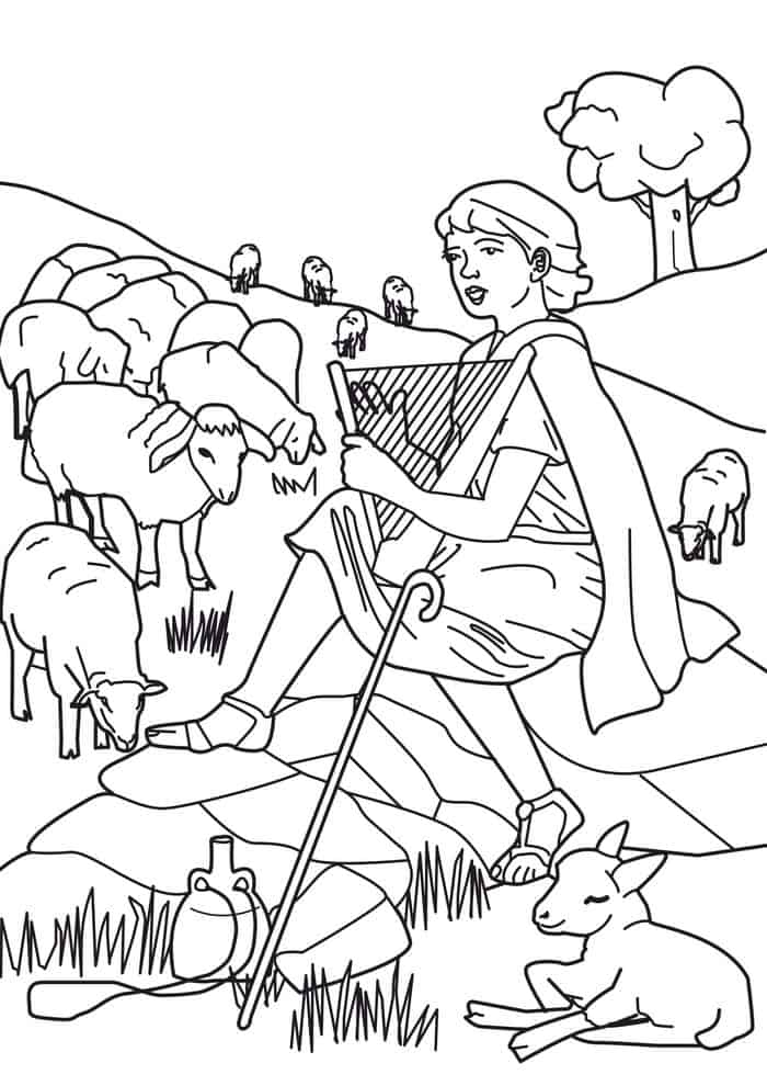 Bible Coloring PagesJacob With Labans Sheep And Goat Flocks