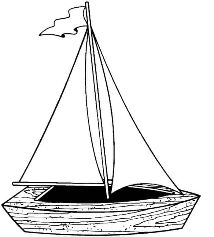Biblical Boat Clip Art Coloring Pages