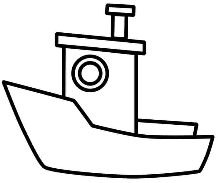 Boat Coloring Pages For Toddlers