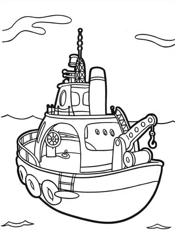 Boat Coloring Pages To Print