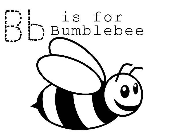 Bumble Bee Coloring Pages For Preschoolers