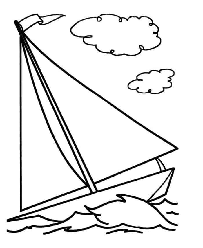 Capsized Boat Coloring Pages