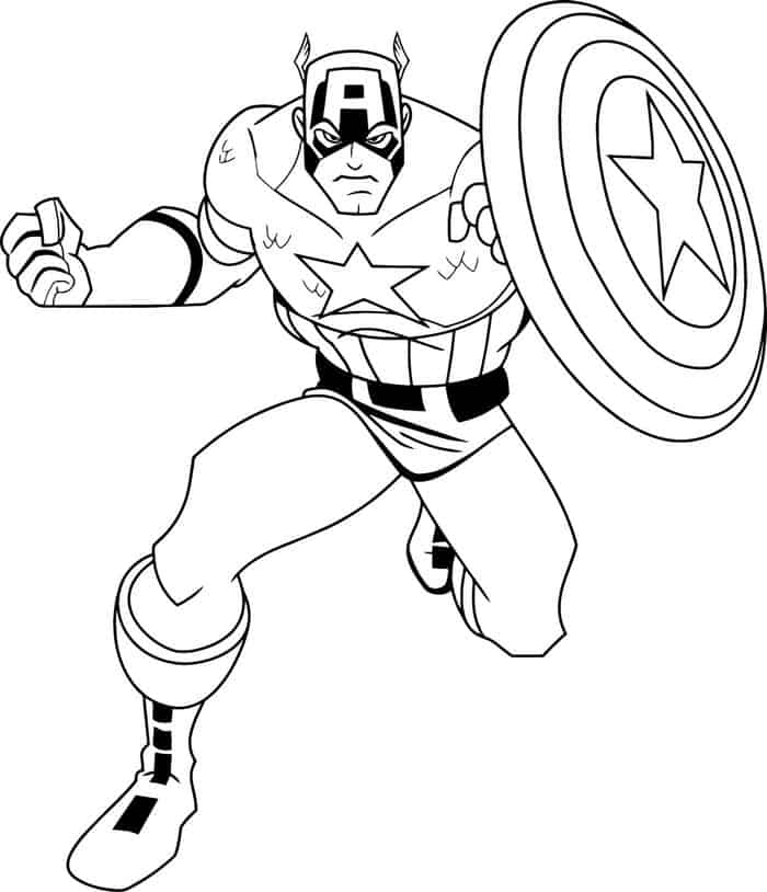 Captain America 2 Coloring Pages