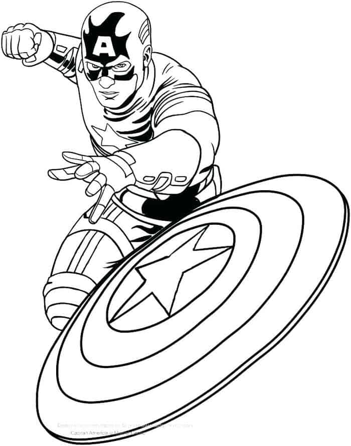 Captain America The First Avenger Coloring Pages
