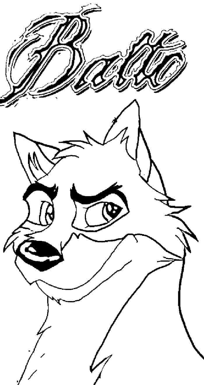 Cartoon Wolves Coloring Pages