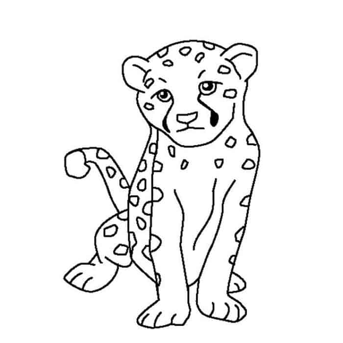 Cheetah Girl Coloring Pages