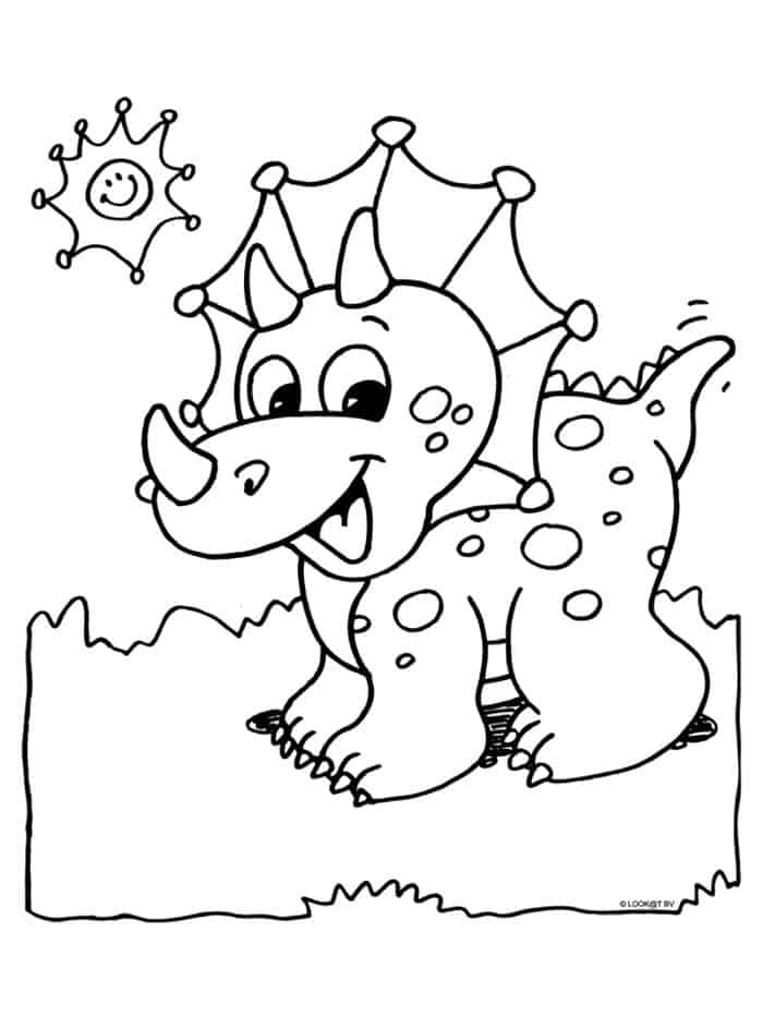 Childrens Coloring Pages Dinosaurs