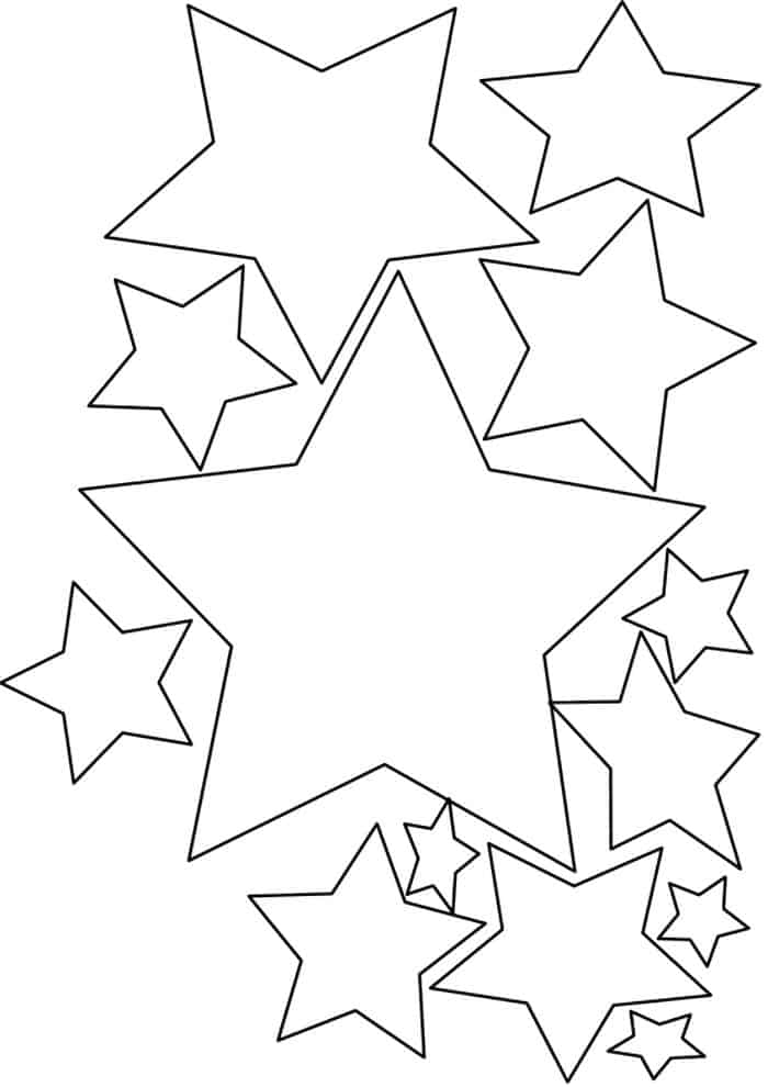 Coloring Book Pages Of Stars