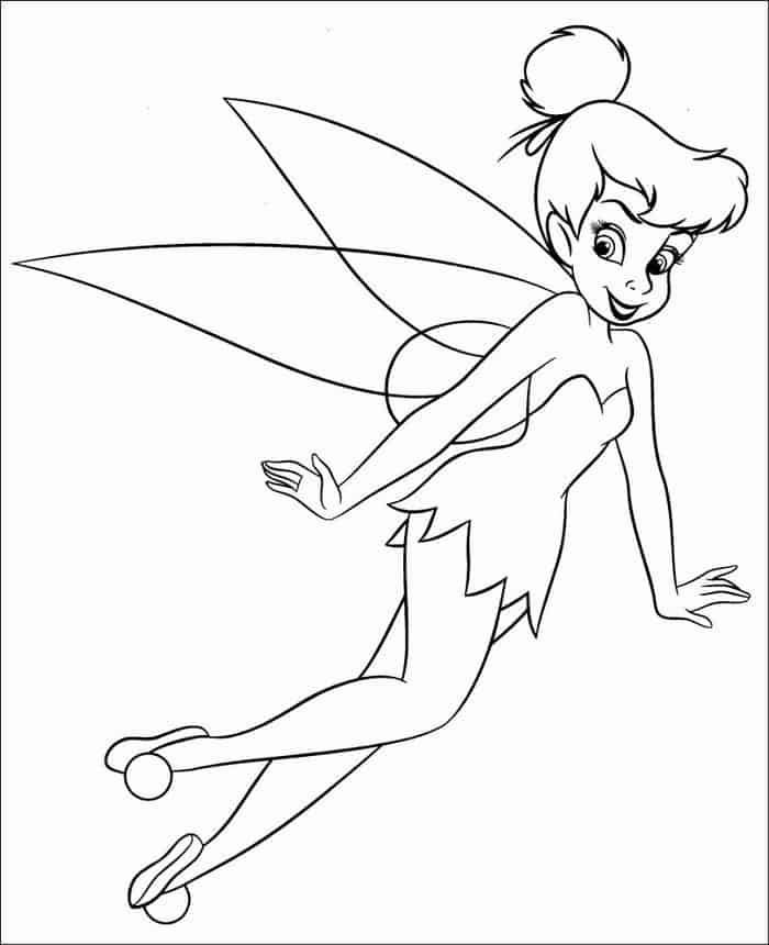 Coloring Book Pages Of Tinkerbell