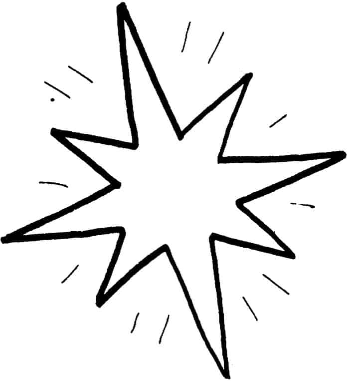 Coloring Book Pages Stars