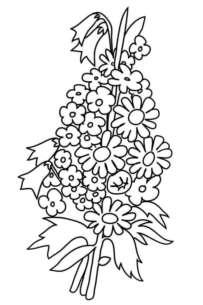 Coloring Flowers Pages