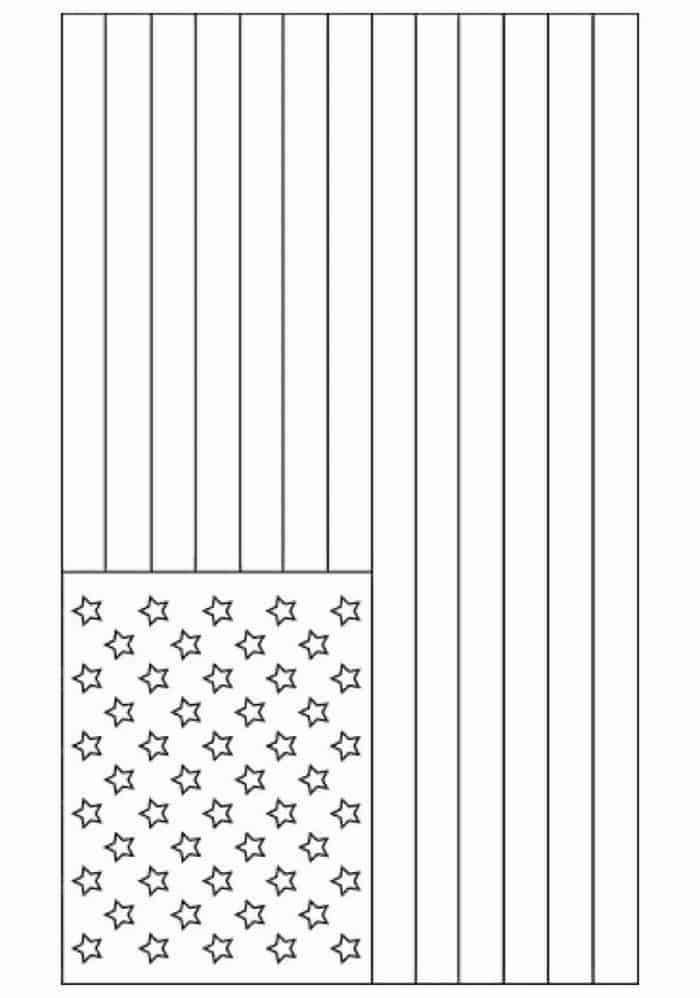 Coloring Pages American Flag 1