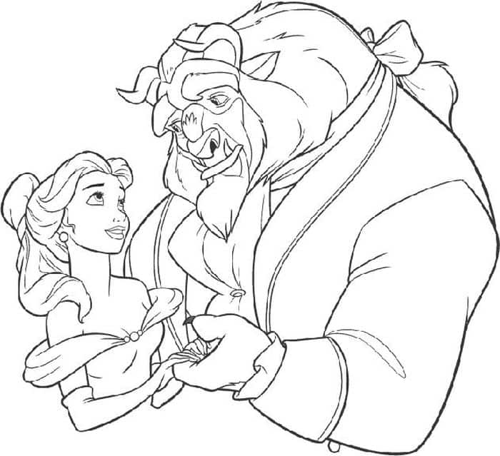 Coloring Pages Beauty And The Beast