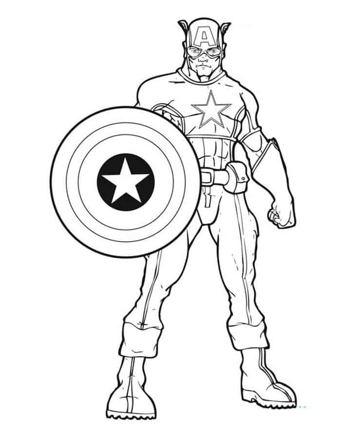 Coloring Pages Captain America Civil War