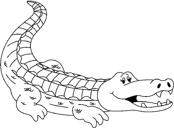 Coloring Pages Crocodile