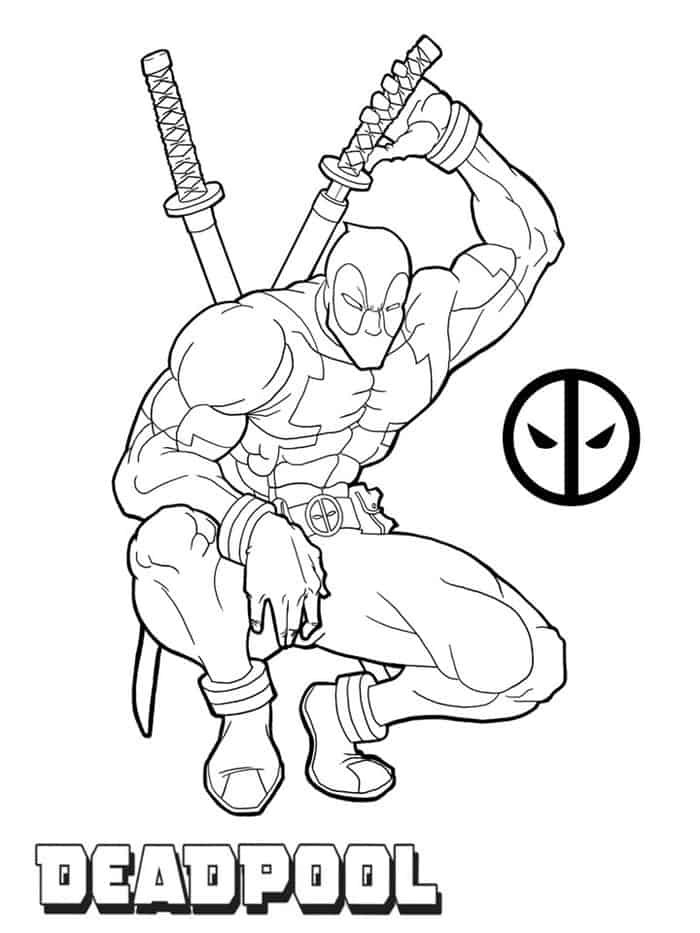 Coloring Pages Deadpool