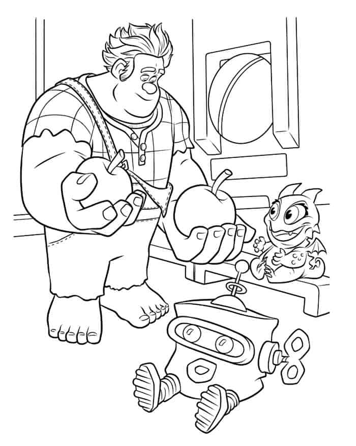 Coloring Pages Disney Wreck It Ralph