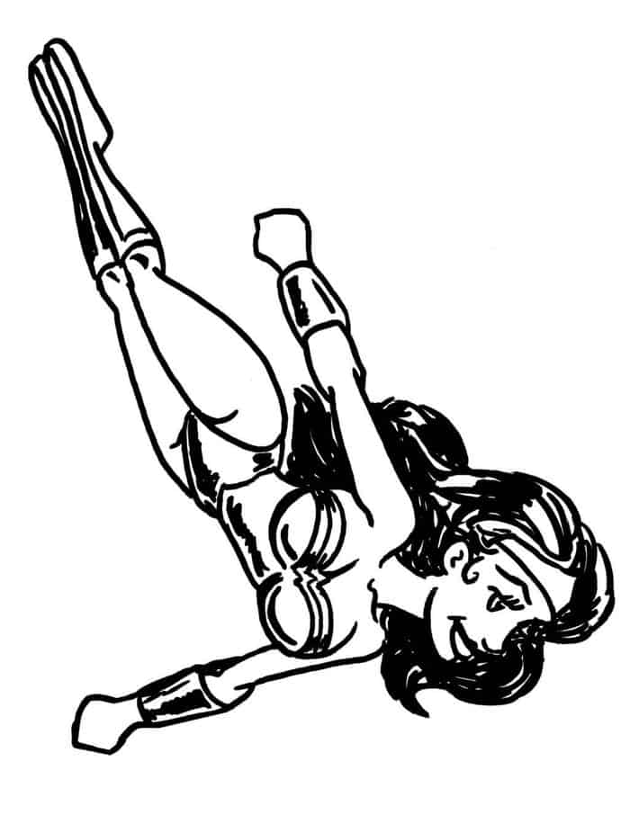 Coloring Pages For Kids Wonder Woman