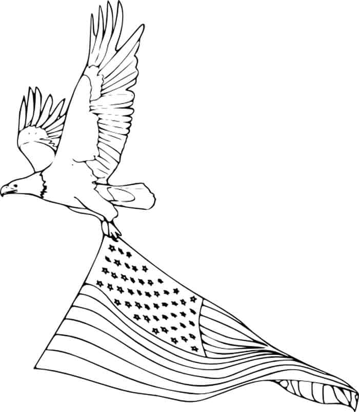 Coloring Pages For The 4th Of July Eagle