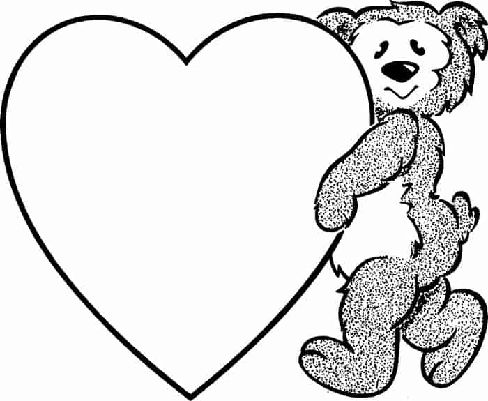 Coloring Pages For Valentines Day Cards