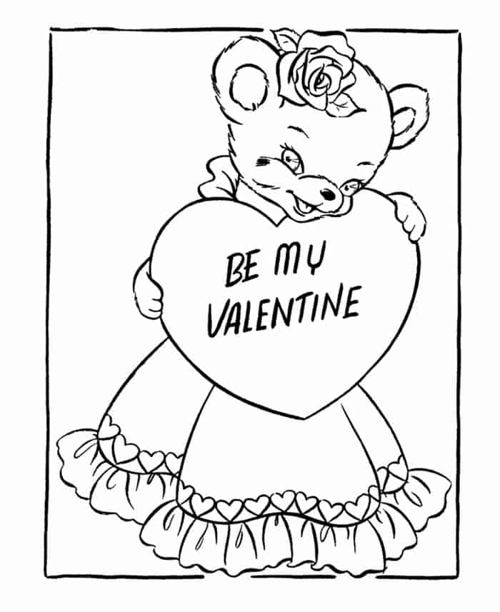 Coloring Pages For Valentines Day Printable