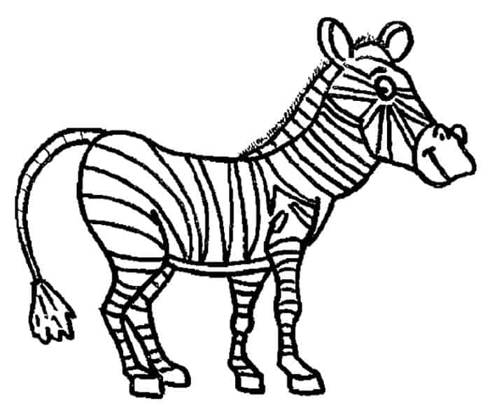 Coloring Pages Horse Zebra