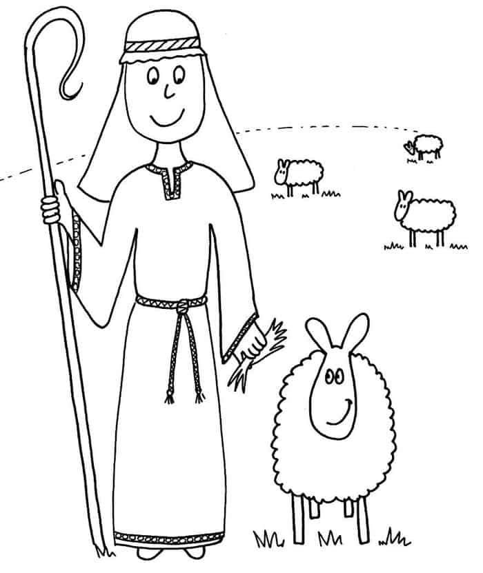Coloring Pages Kids Jesus Lost Sheep