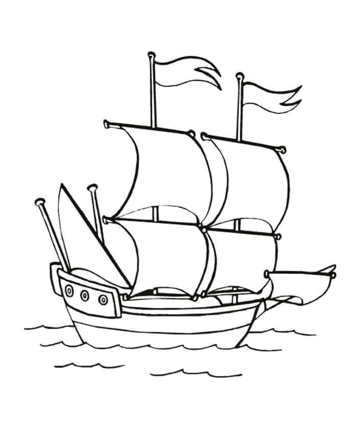 Coloring Pages Of A Boat