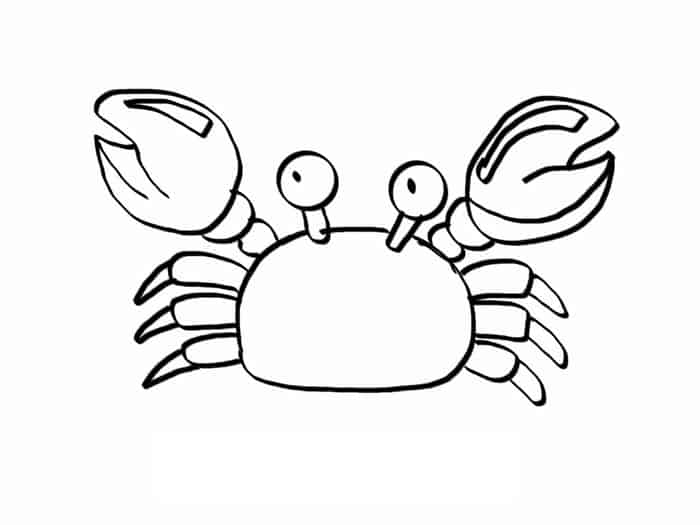 Coloring Pages Of A Crab