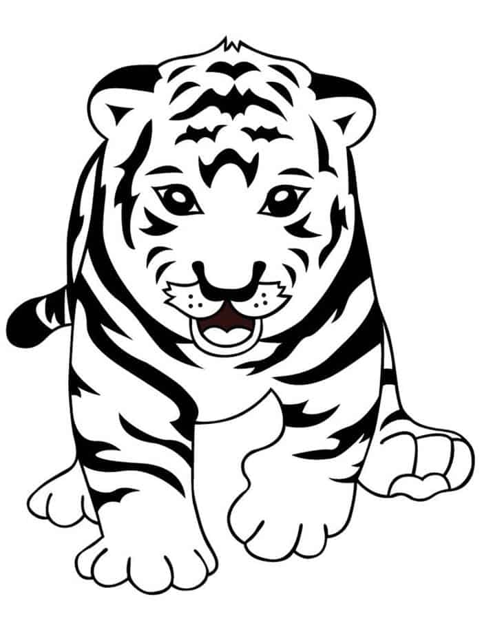 Coloring Pages Of A Tiger