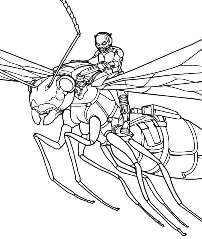 Coloring Pages Of Ant Man For Kids