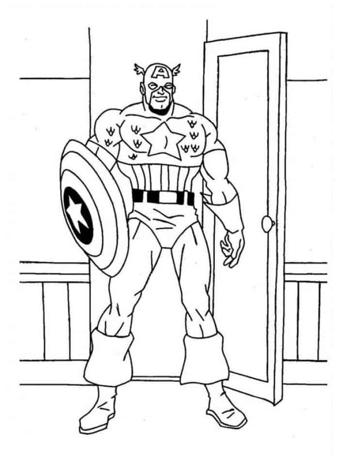 Coloring Pages Of Captain America