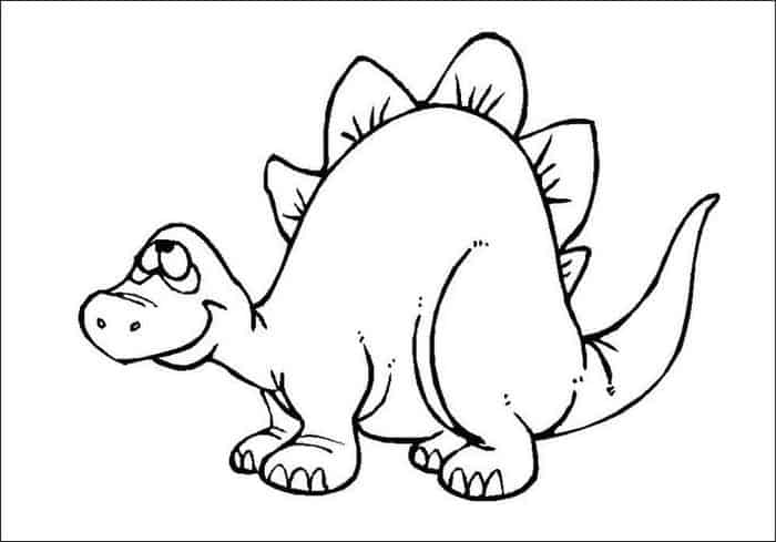 Coloring Pages Of Cute Dinosaurs