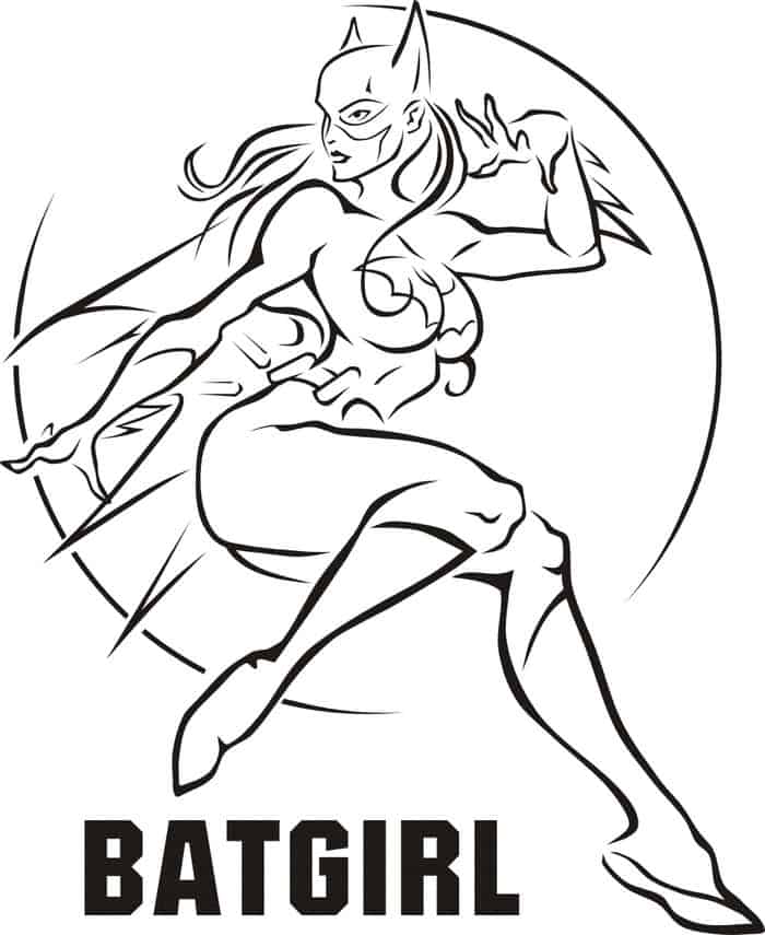 Coloring Pages Of Dc Superhero Girls For Girls Kids Batgirl