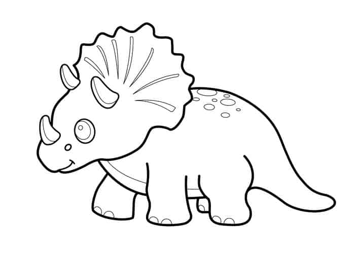 Coloring Pages Of Dinosaurs For Preschoolers