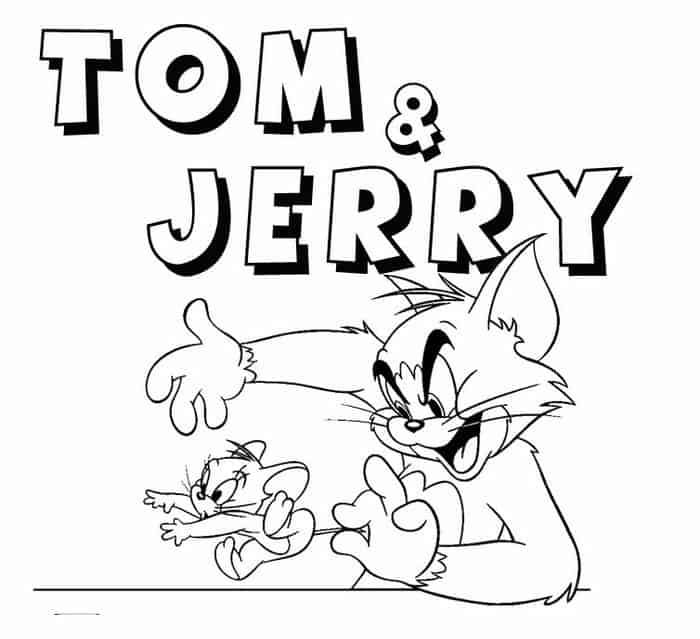 Coloring Pages Of Easy Tom And Jerry