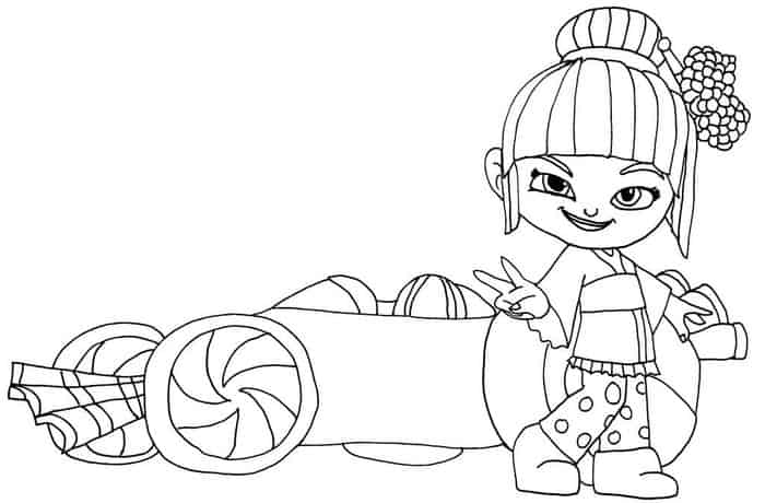 Coloring Pages Of How To Draw So Cute Racers From Wreck It Ralph