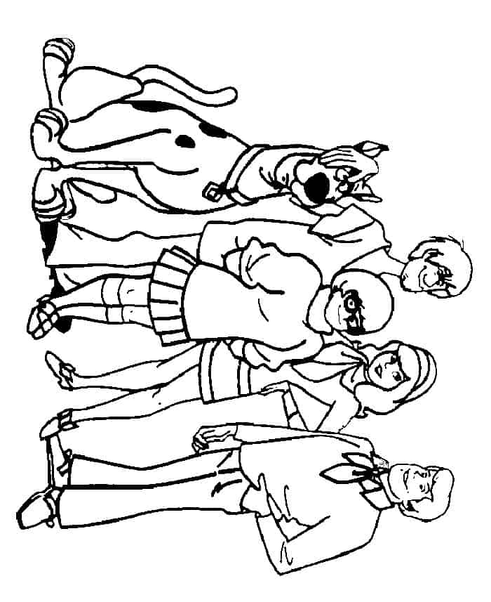 Coloring Pages Of Scooby Doo Gang