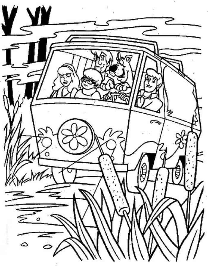 Coloring Pages Of Scooby Doo Vws