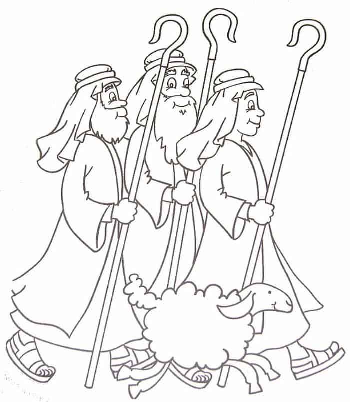 Coloring Pages Of Shepherd And Sheep