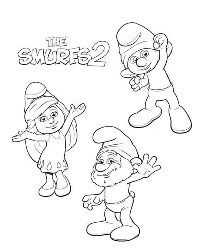 Coloring Pages Smurfs 2