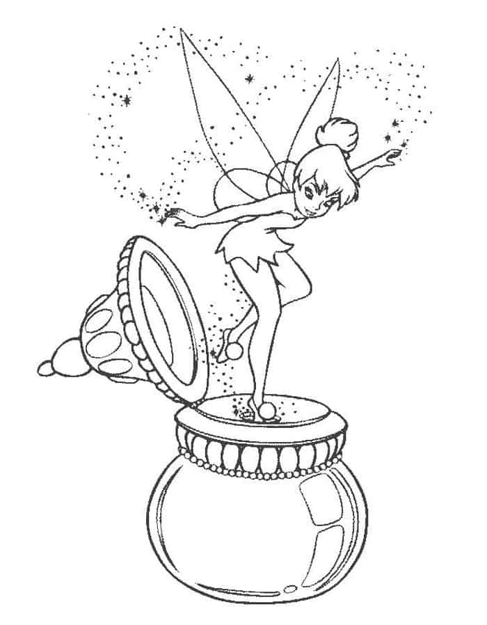 Coloring Pages With Tinkerbell