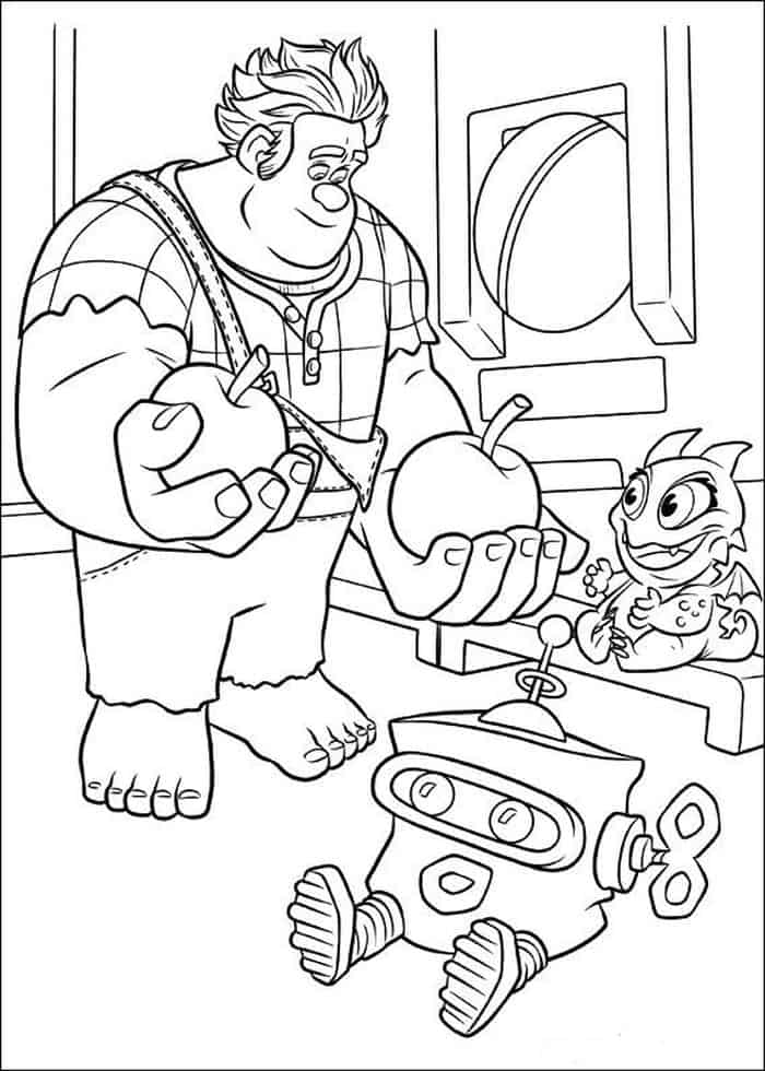 Coloring Pages Wreck It Ralph
