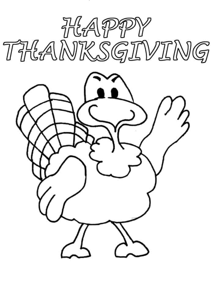 Coloring Turkey Pages For Preschoolers