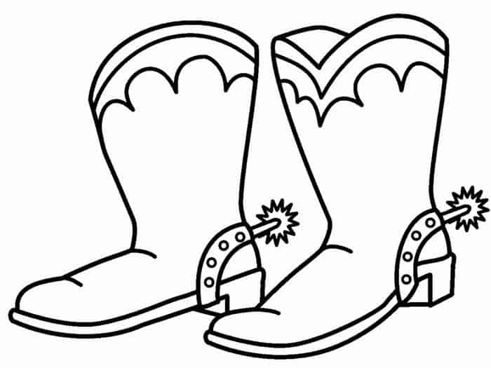 Cowboy Boots Coloring Pages
