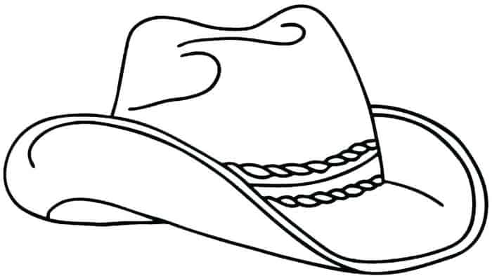 Cowboy Hat Printable Coloring Pages