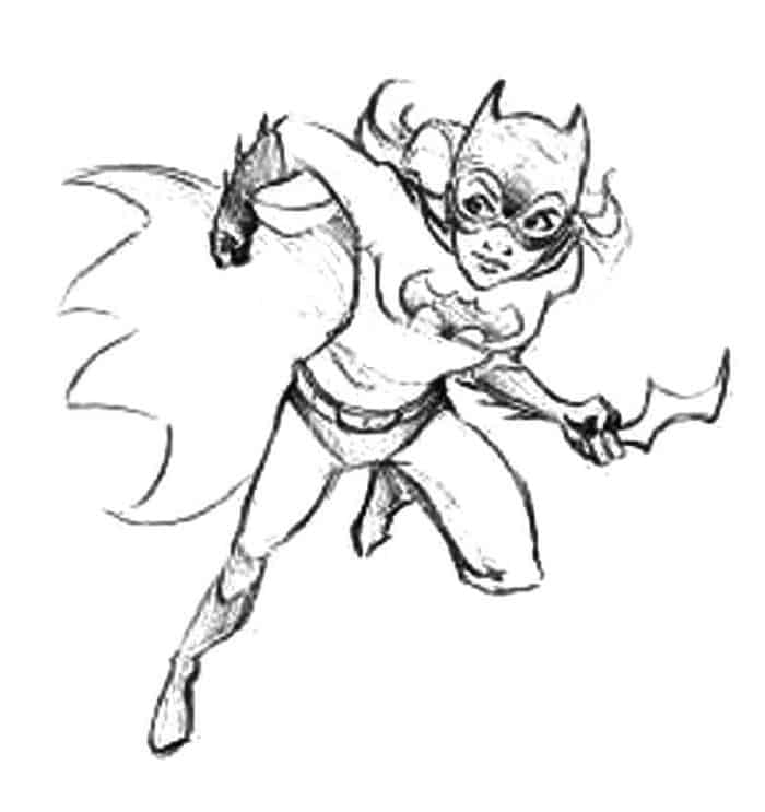 Crayola Batgirl Coloring Pages