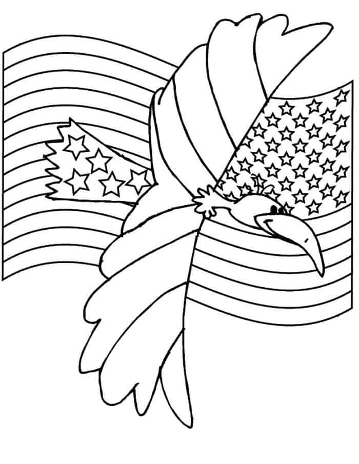 Crayola Coloring Pages American Flag